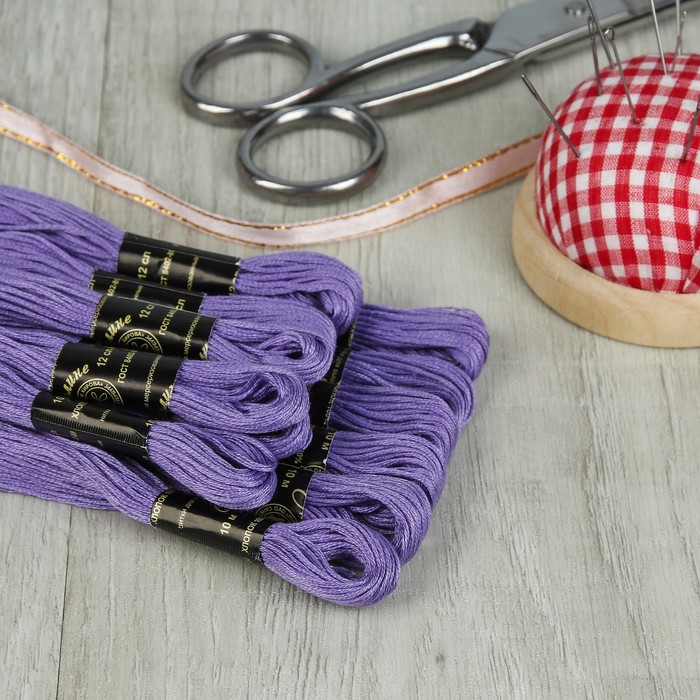 Мулине №2306,10±1м, цвет сиреневый