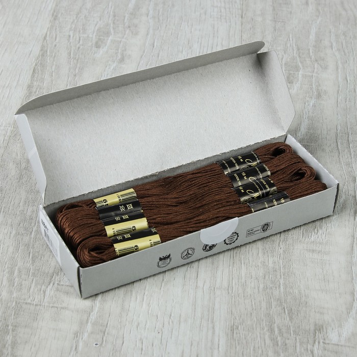 Мулине №6511,10±1м, цвет тёмно-коричневый