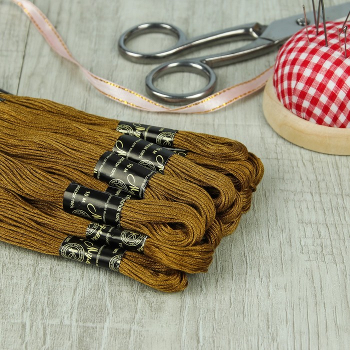 Мулине №5203,10±1м, цвет хаки