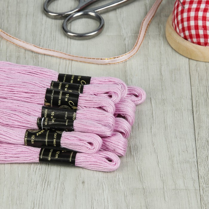 Мулине №1702,10±1м, цвет розовый