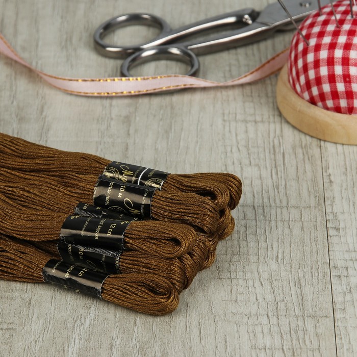 Мулине №5204,10±1м, цвет коричневый