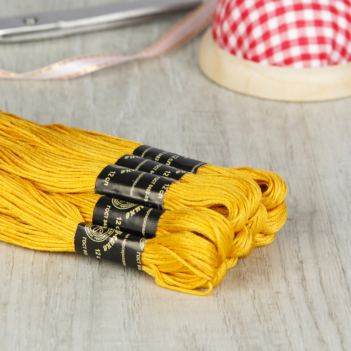 Мулине №0404,10±1м, цвет горчичный
