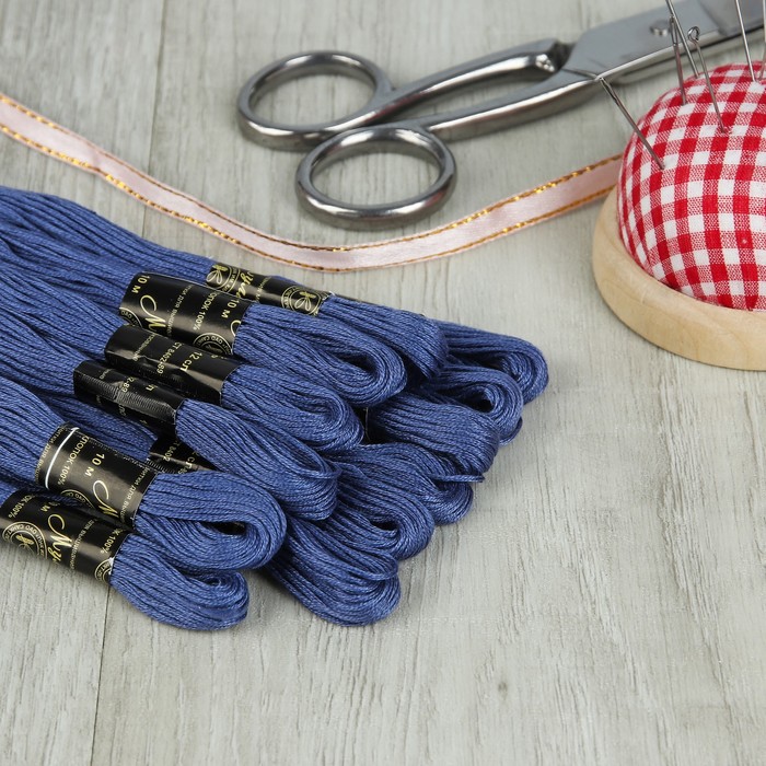 Мулине №8104,10±1м, цвет синий