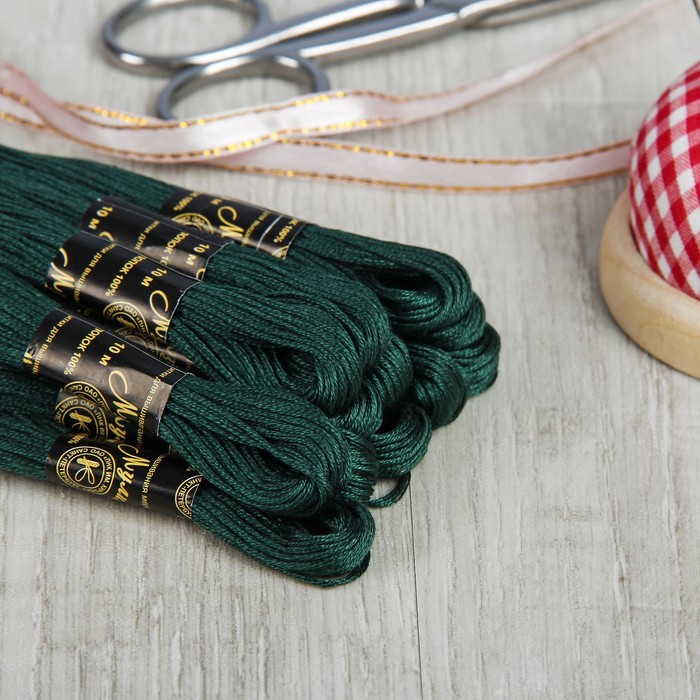 Мулине №4204,10±1м, цвет зелёный