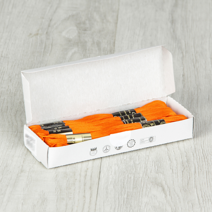 Мулине №0711,10±1м, цвет ярко-оранжевый