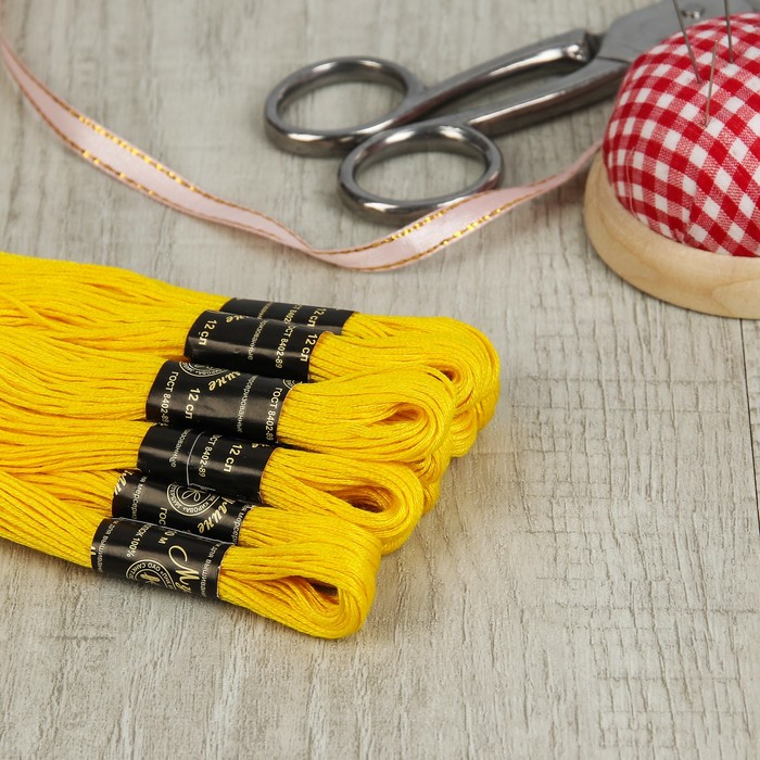 Мулине №0209,10±1м, цвет жёлтый