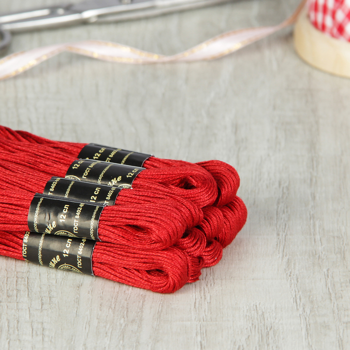Мулине №0907,10±1м, цвет красный