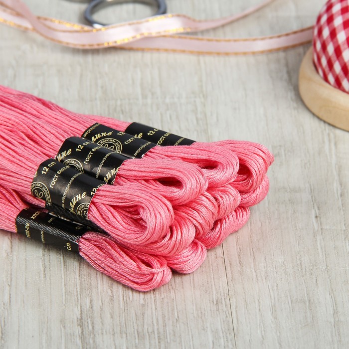 Мулине №1008,10±1м, цвет розовый
