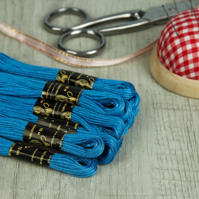 Мулине №2506,10±1м, цвет голубой