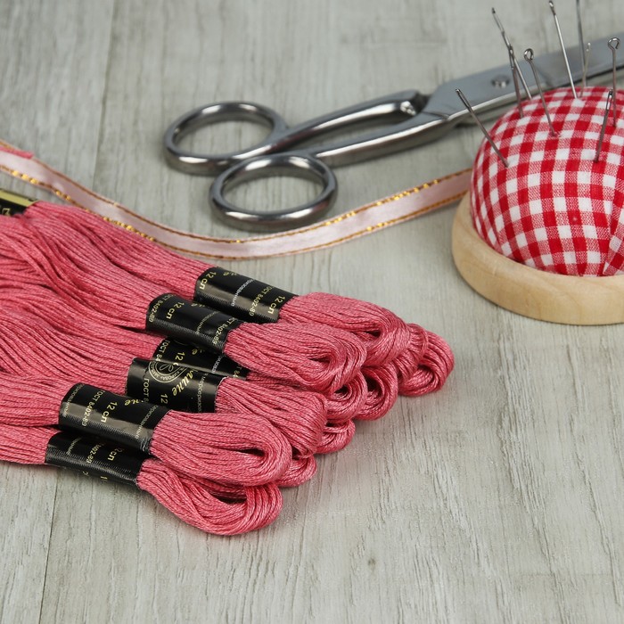 Мулине №9240,10±1м, цвет бледно-розовый