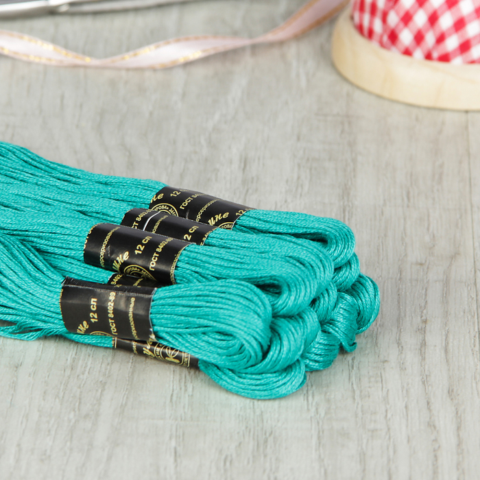 Мулине №3510,10±1м, цвет бирюзовый