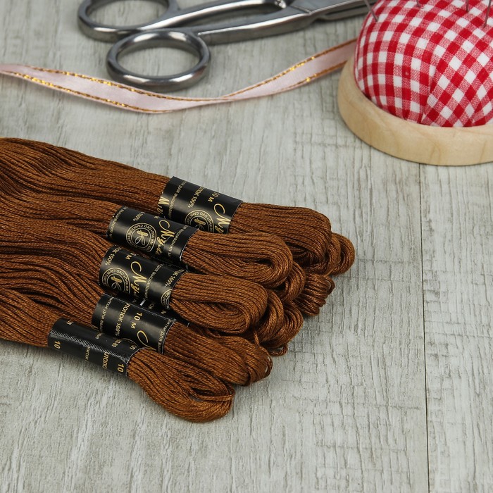 Мулине №5306,10±1м, цвет коричневый