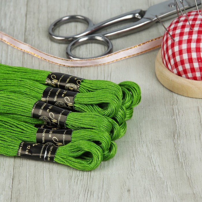 Мулине №3909,10±1м, цвет зелёный