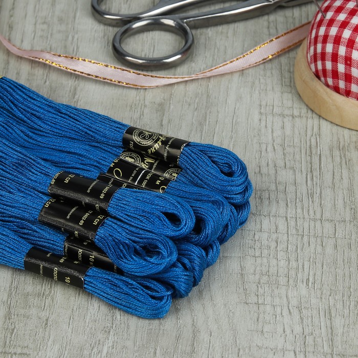 Мулине №2610,10±1м, цвет синий