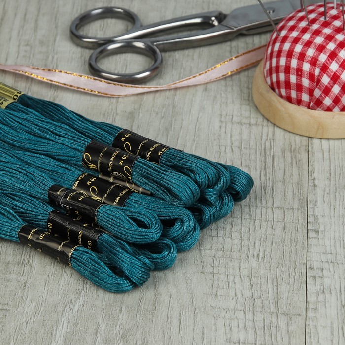 Мулине №3403,10±1м, цвет морской волны