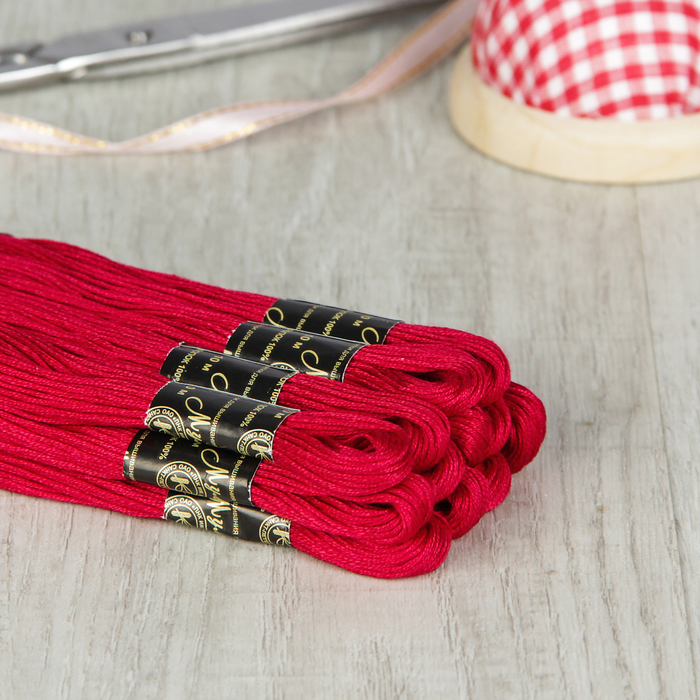 Мулине №1200,10±1м, цвет тёмно-красный