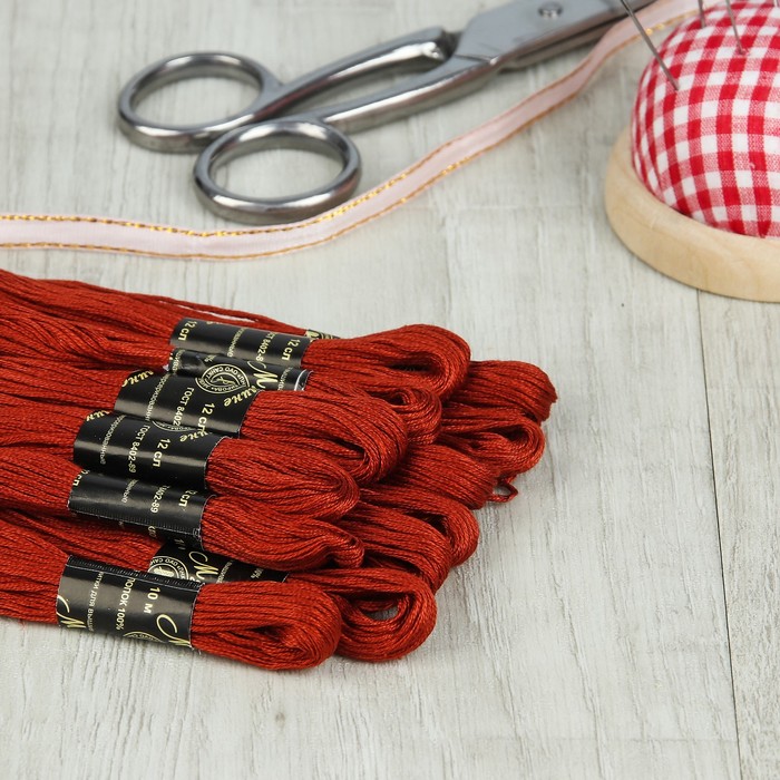 Мулине №9218,10±1м, цвет коричневый