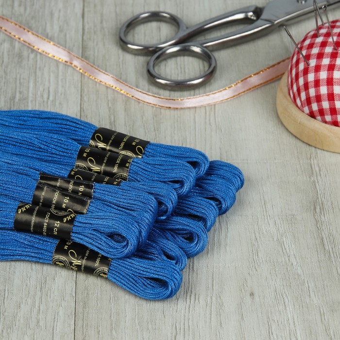 Мулине №9258,10±1м, цвет синий