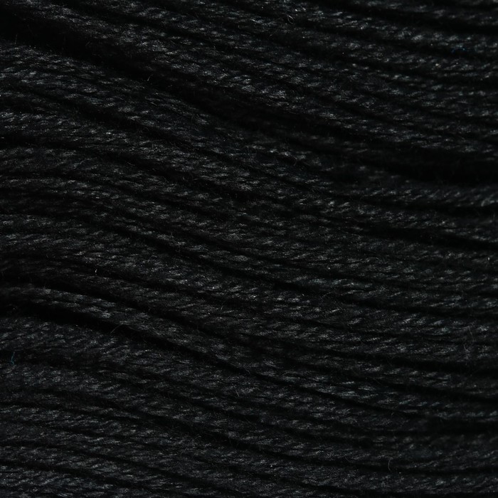 Нитки мулине, 10 1 м, цвет чёрный 7214