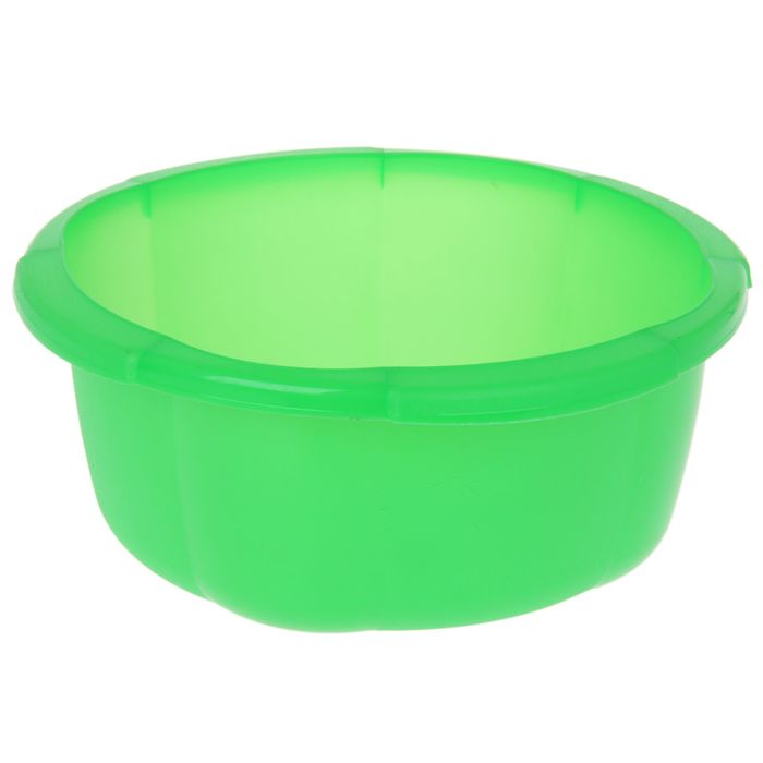 Таз 4,5 л "Космея", цвет зеленый