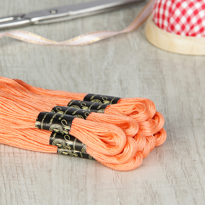 Мулине №0802,10±1м, цвет ярко-розовый