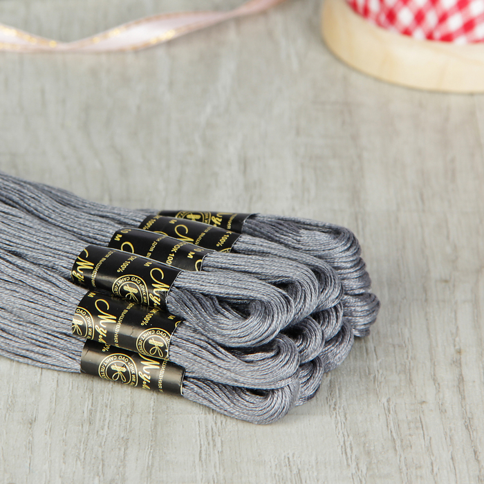 Мулине №7204,10±1м, цвет серый