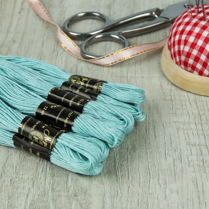 Мулине №3401,10±1м, цвет нежно-голубой