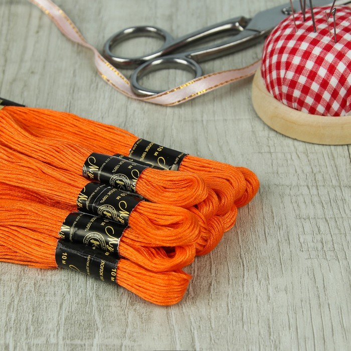 Мулине №0706,10±1м, цвет оранжевый