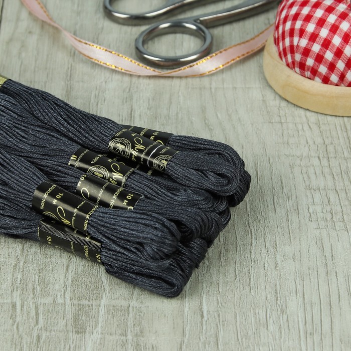 Мулине №7208,10±1м, цвет тёмно-серый