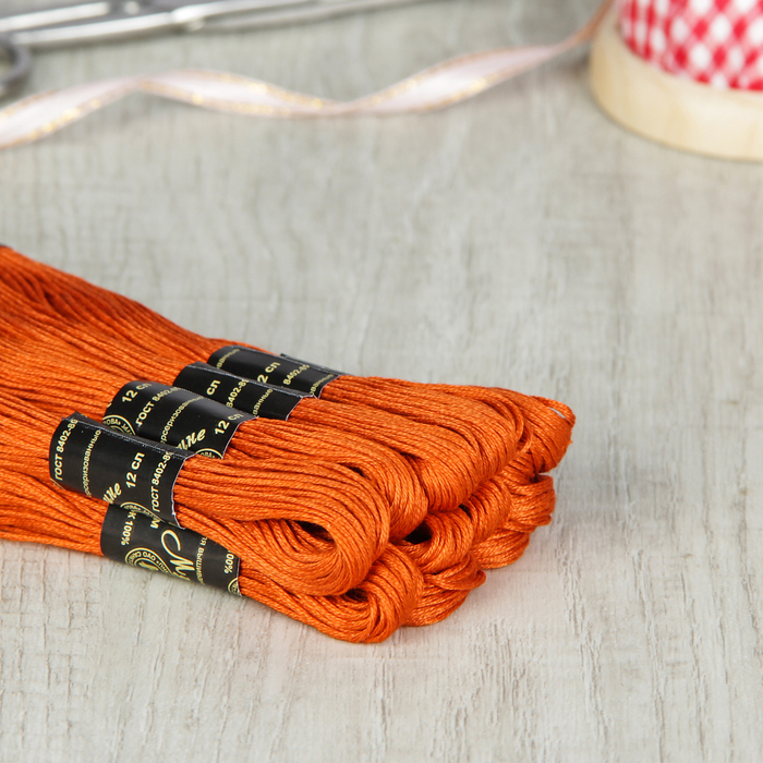 Мулине №1608,10±1м, цвет рыжий