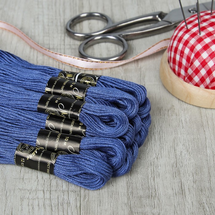 Мулине №8105,10±1м, цвет синий