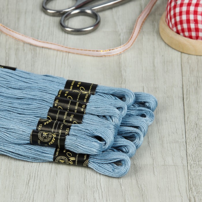 Мулине №2804,10±1м, цвет светло-голубой