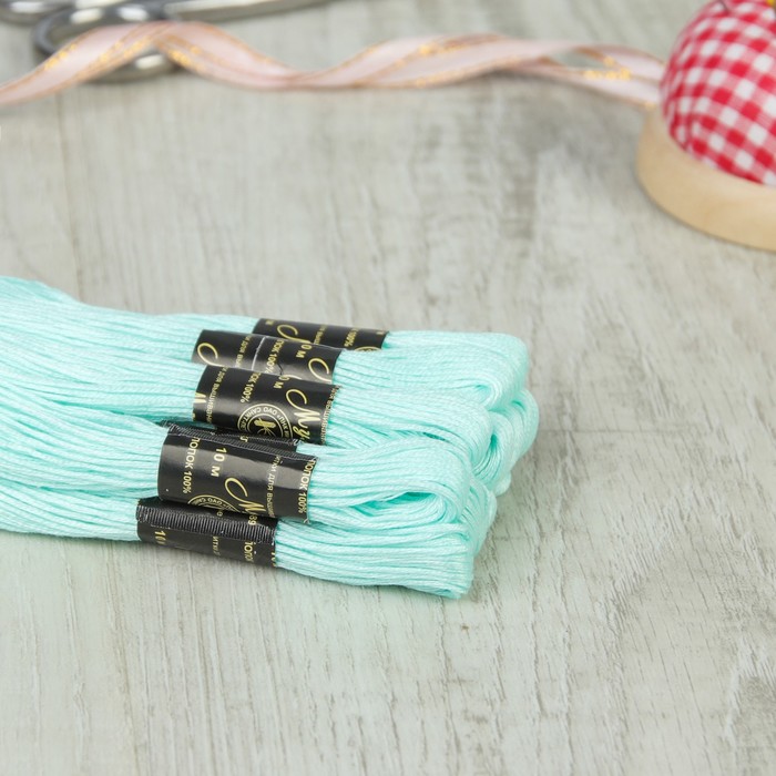 Мулине №3002,10±1м, цвет светло-бирюзовый