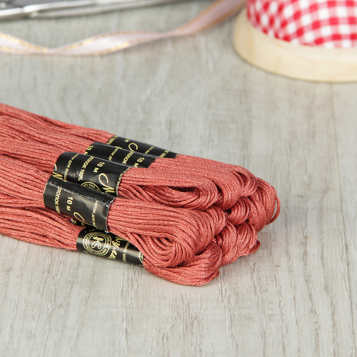 Мулине №5605,10±1м, цвет тёмно-розовый