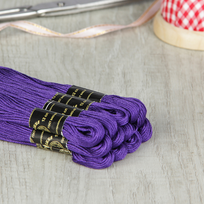 Мулине №2312,10±1м, цвет тёмно-сиреневый