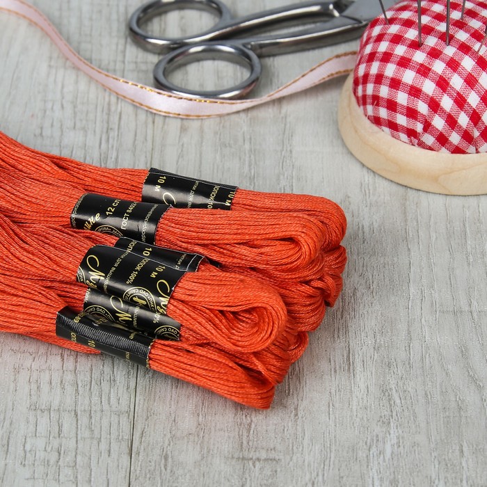 Мулине №9222,10±1м, цвет коралловый