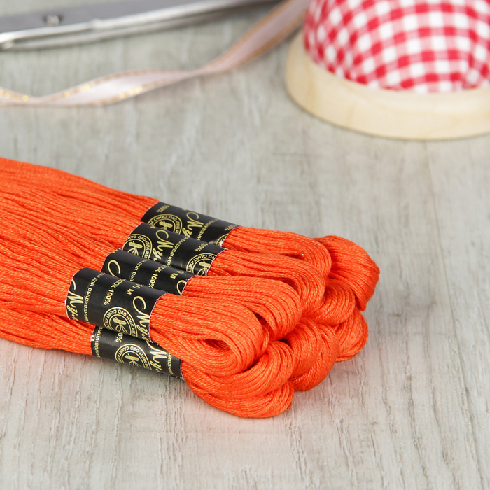 Мулине №0712,10±1м, цвет ярко-оранжевый