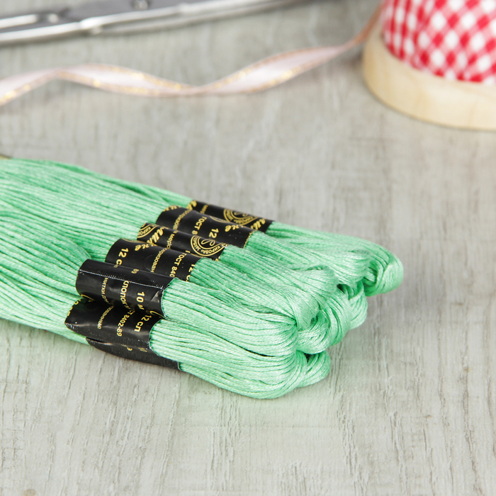 Мулине №3902,10±1м, цвет светло-зелёный