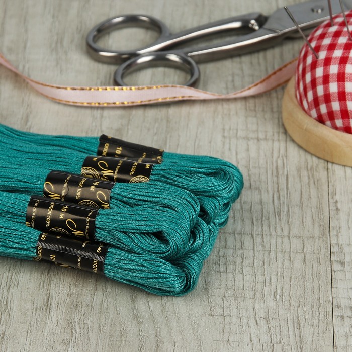 Мулине №3602,10±1м, цвет морской волны