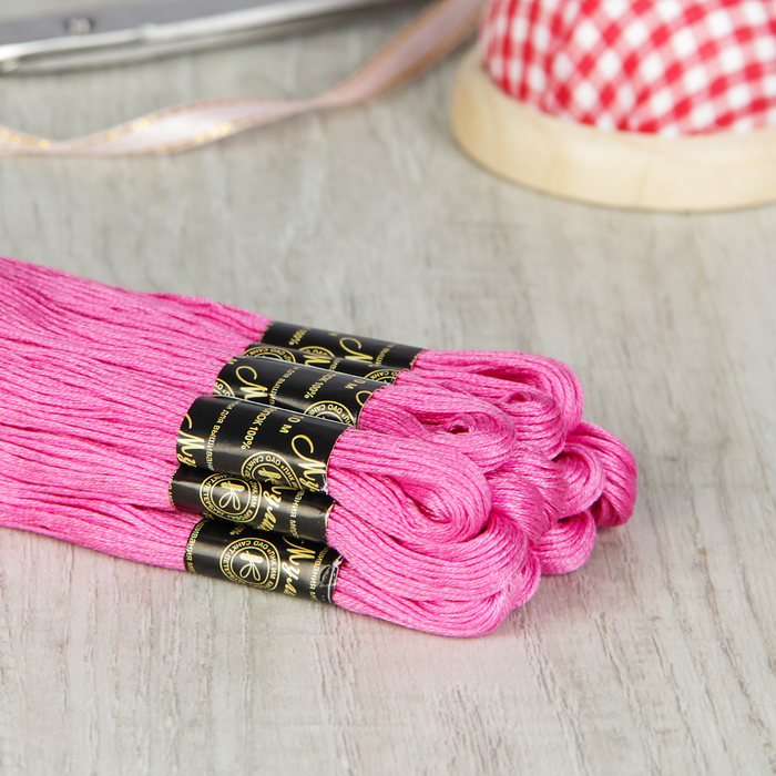 Мулине №1408,10±1м, цвет розовый