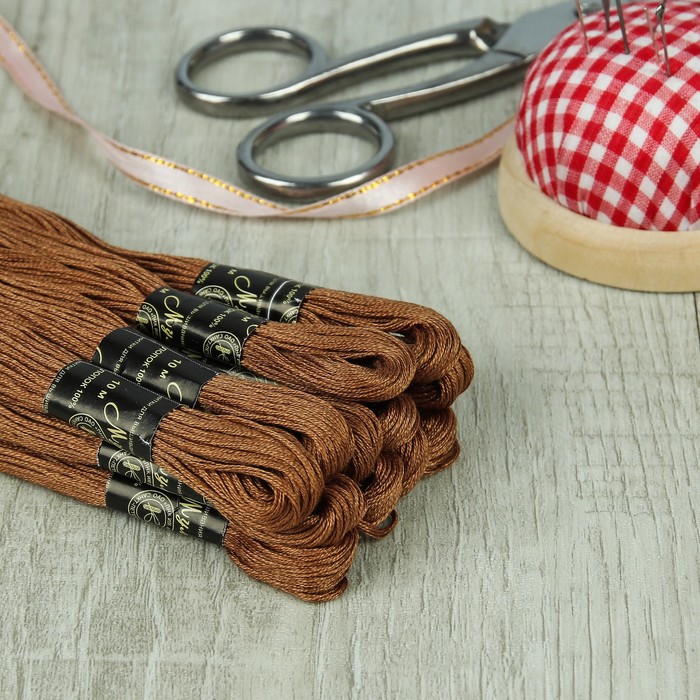 Мулине №6012,10±1м, цвет коричневый