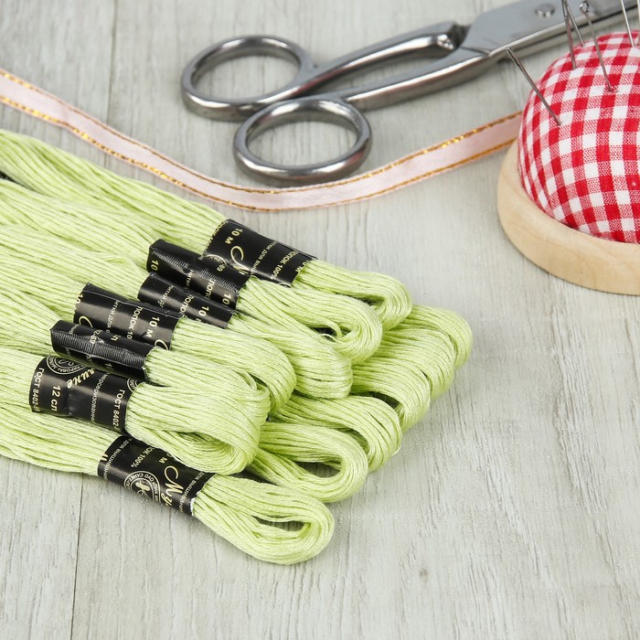 Мулине №4802,10±1м, цвет бледно-зелёный