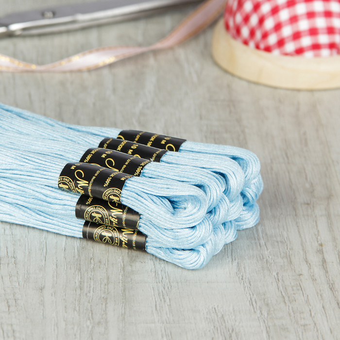 Мулине №2501,10±1м, цвет светло-голубой