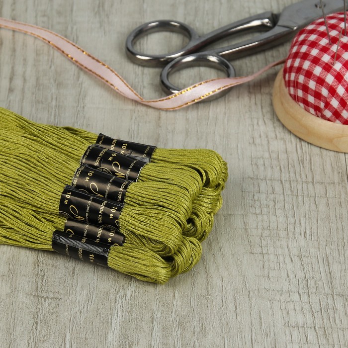 Мулине №4502,10±1м, цвет зелёный