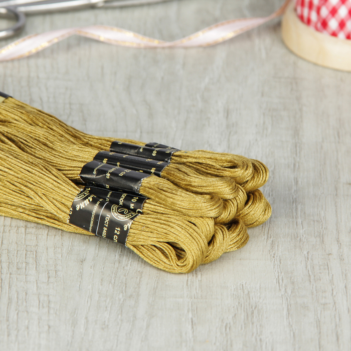 Мулине №9298,10±1м, цвет хаки