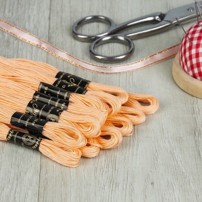 Мулине №0602,10±1м, цвет бежево-розовый