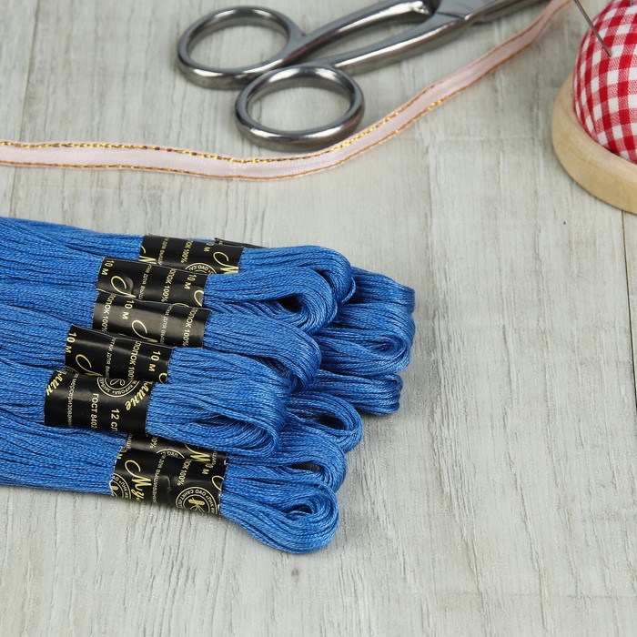 Мулине №2608,10±1м, цвет голубой