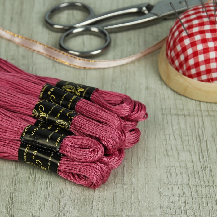 Мулине №7804,10±1м, цвет бледно-розовый