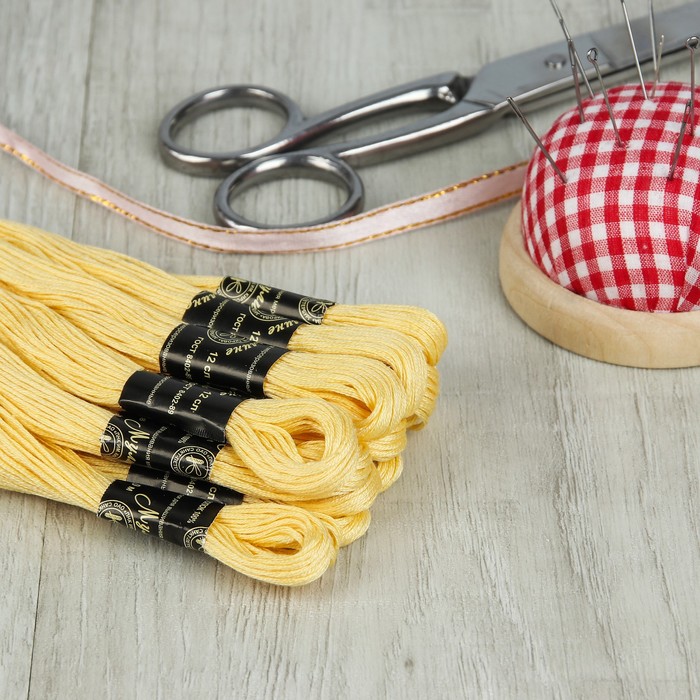 Мулине №0502,10±1м, цвет жёлтый