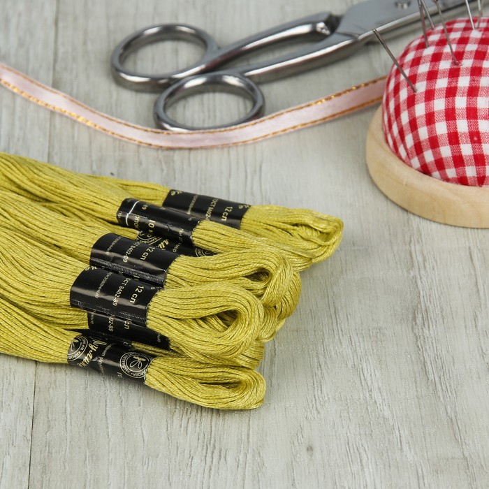 Мулине №4803,10±1м, цвет серо-жёлтый